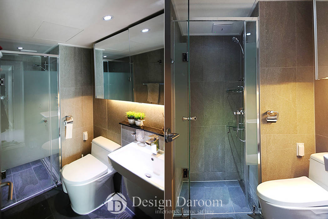 광장동 현대홈타운 53평형 거실욕실 Design Daroom 디자인다룸 모던스타일 욕실