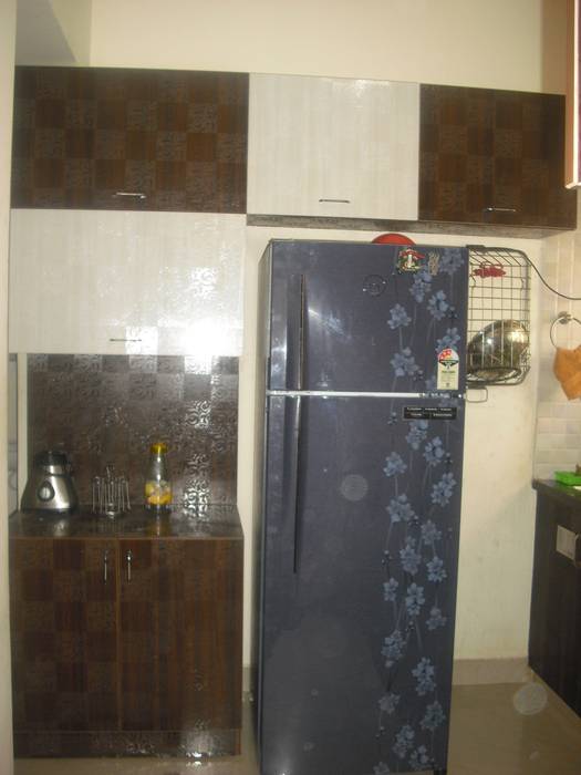 2BHK @Ananth nagar , FOGLINE INTERIORS FOGLINE INTERIORS Modern kitchen Cabinets & shelves