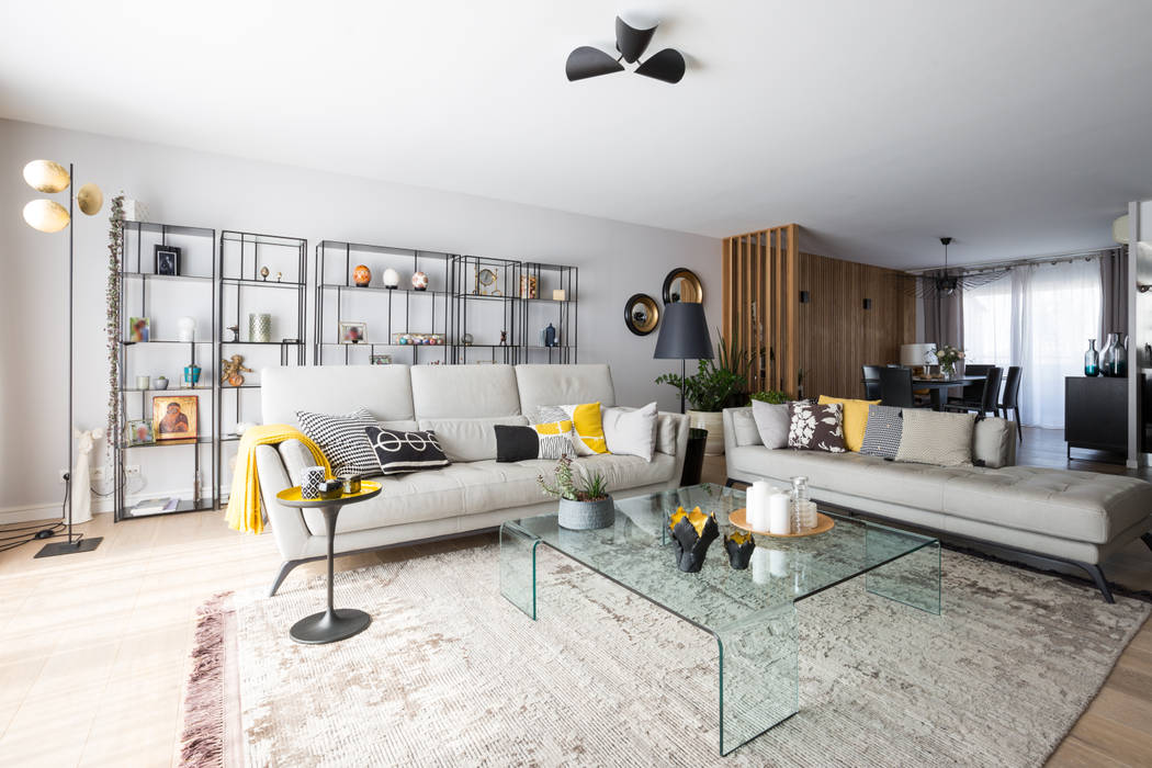 Appartement Wilson - Bordeaux, Julie Chatelain Julie Chatelain Livings de estilo moderno