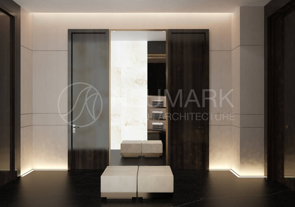 House in Barvikha. Дом в Барвихе., NEUMARK NEUMARK Minimalist style dressing rooms