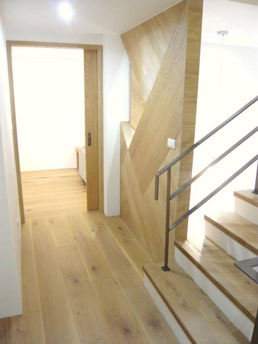 內湖康寧丁公館, 第宅空間設計 第宅空間設計 Modern Corridor, Hallway and Staircase