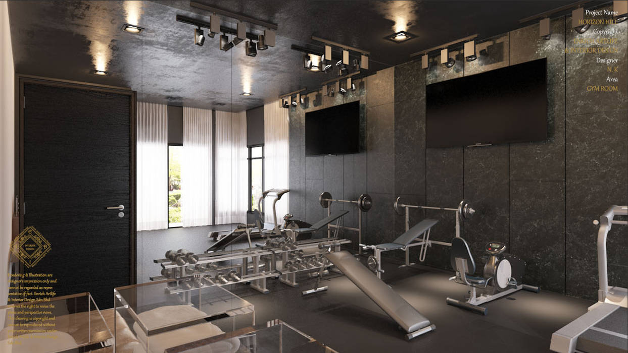 Gym room Enrich Artlife & Interior Design Sdn Bhd 健身房
