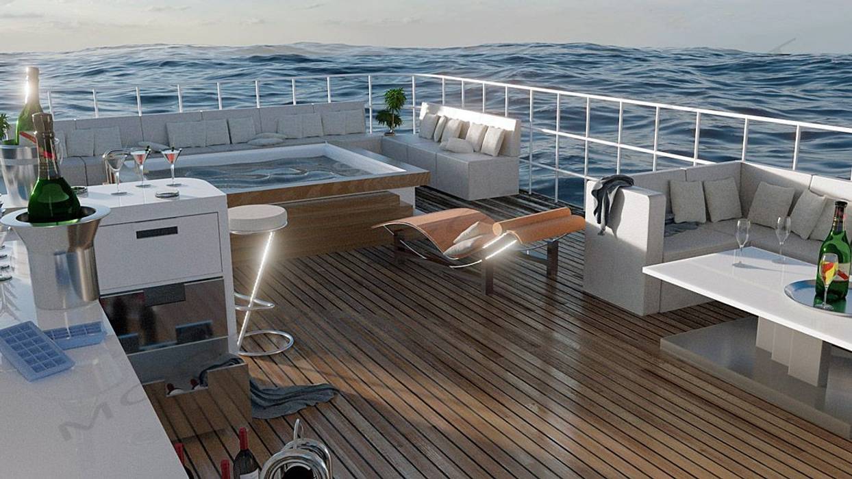 Allestimento ponte yacht, Alessandro Chessa Alessandro Chessa Яхты и катеры в стиле модерн