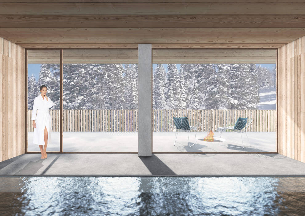 CASA IN MONTAGNA, studio conte architetti studio conte architetti منتجع