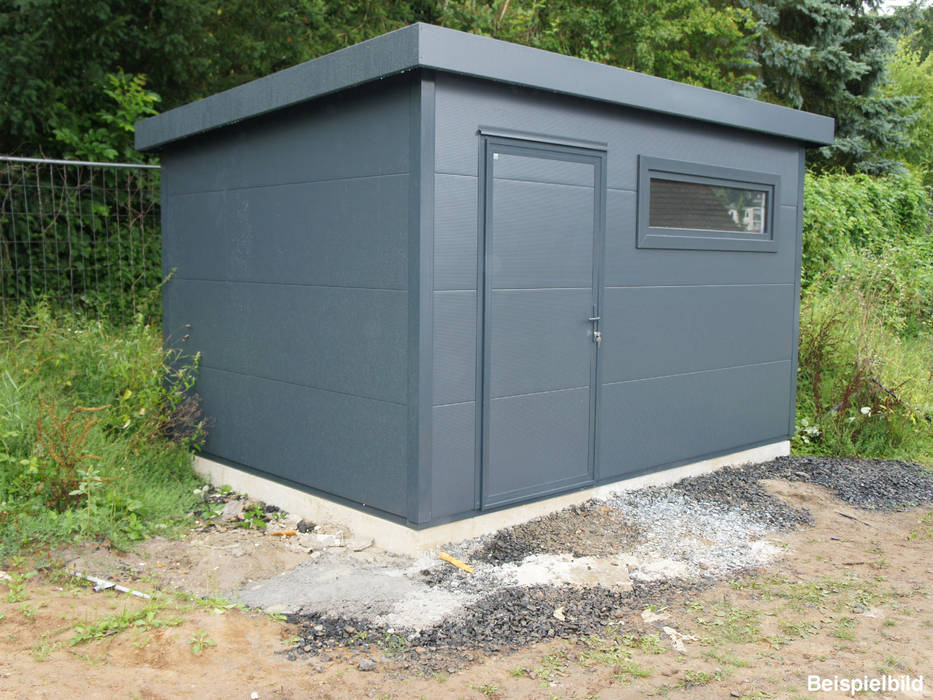 GO-ISO - hochwertiges Gartenhaus isoliert 4,00 x 3,00 m, Trapezblech Gonschior oHG Trapezblech Gonschior oHG Garden Shed Metal