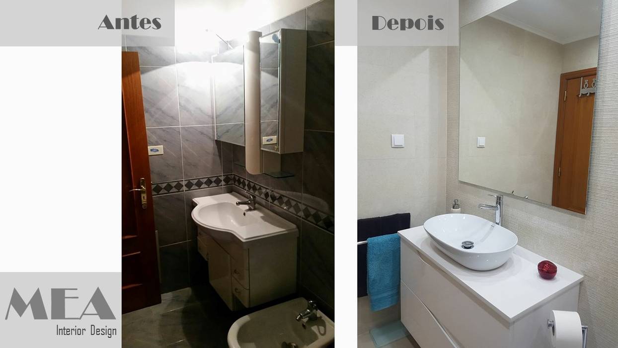 Restyling Wall Entrada e Wc´s Apartamento, MEA Interior Design MEA Interior Design