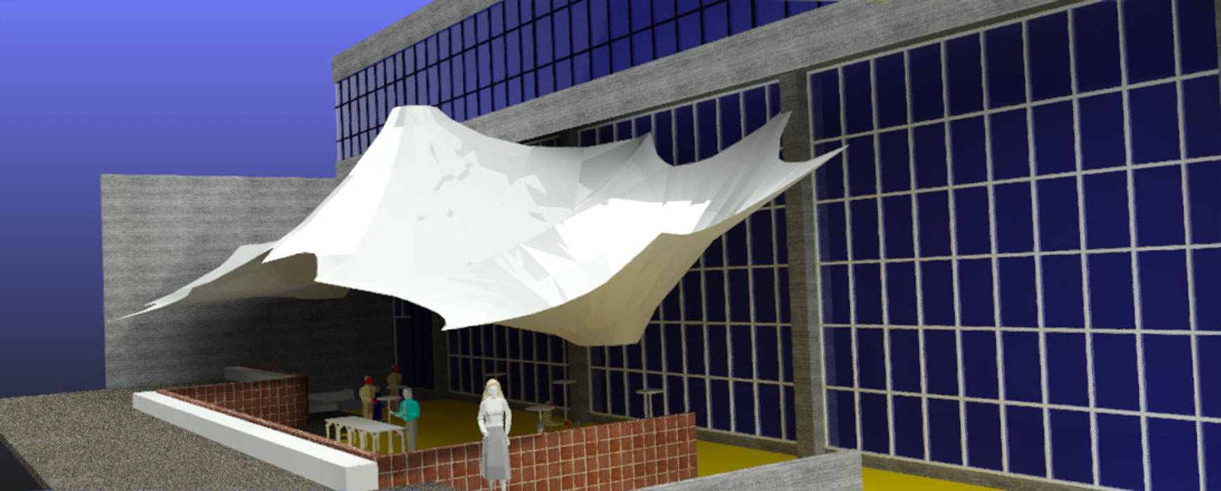 Propuestas de cubiertas textiles de doble curvatura para espacios abiertos de la Universidad Metropolitana, JOSE RAFAEL FERERO ARQUITECTO JOSE RAFAEL FERERO ARQUITECTO