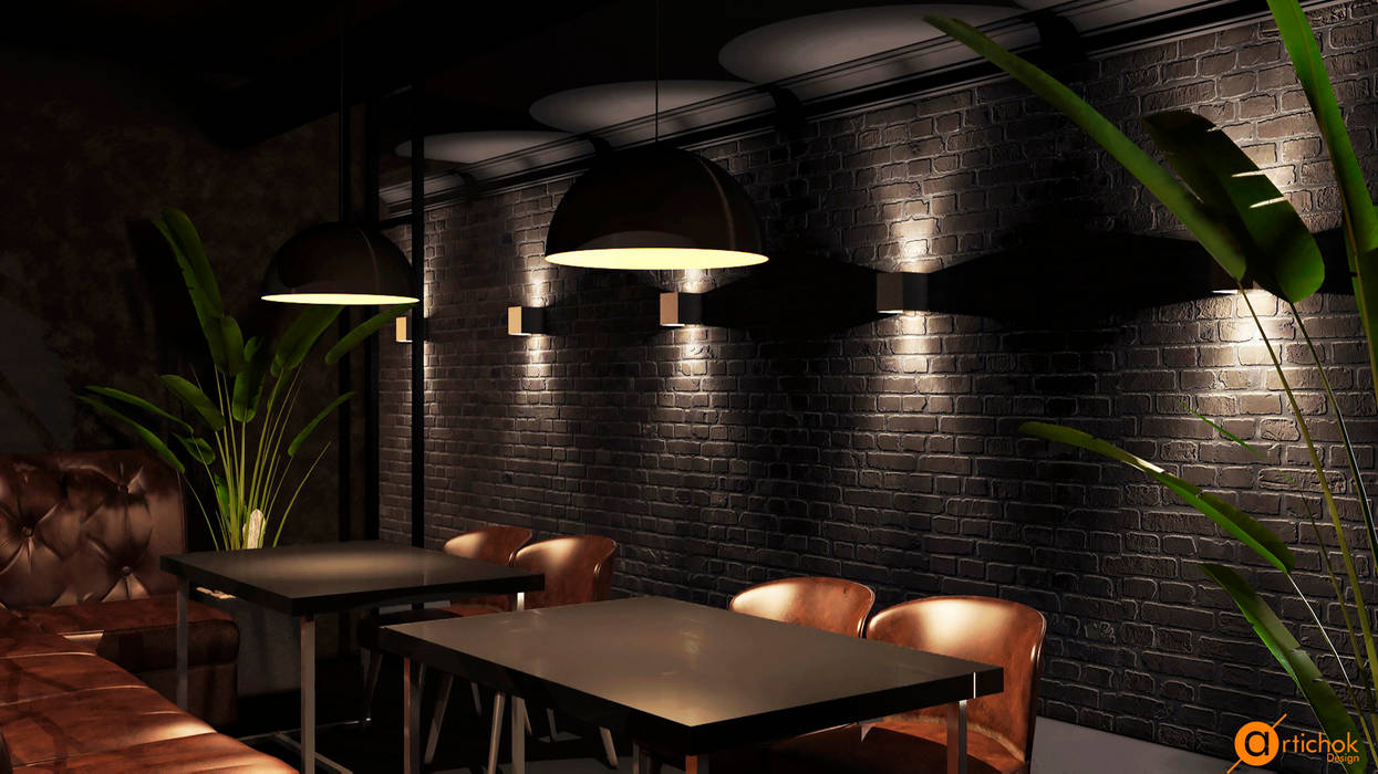 Art urbanism in hookah bar, Artichok Design Artichok Design Ruang Komersial Bar & Klub