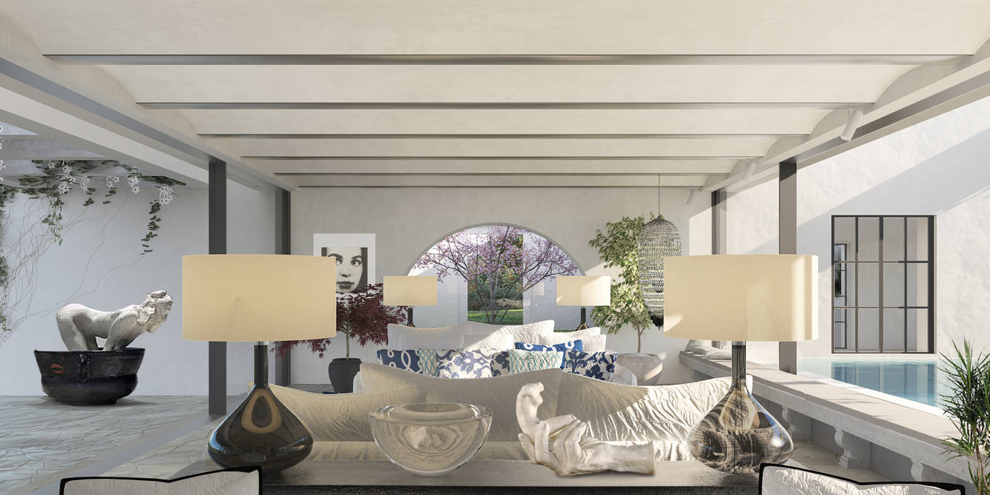 Can Abi, architetto stefano ghiretti architetto stefano ghiretti Mediterranean style living room