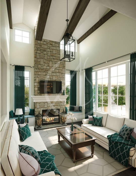 Living Room Wohnzimmer Im Landhausstil Von Comelite