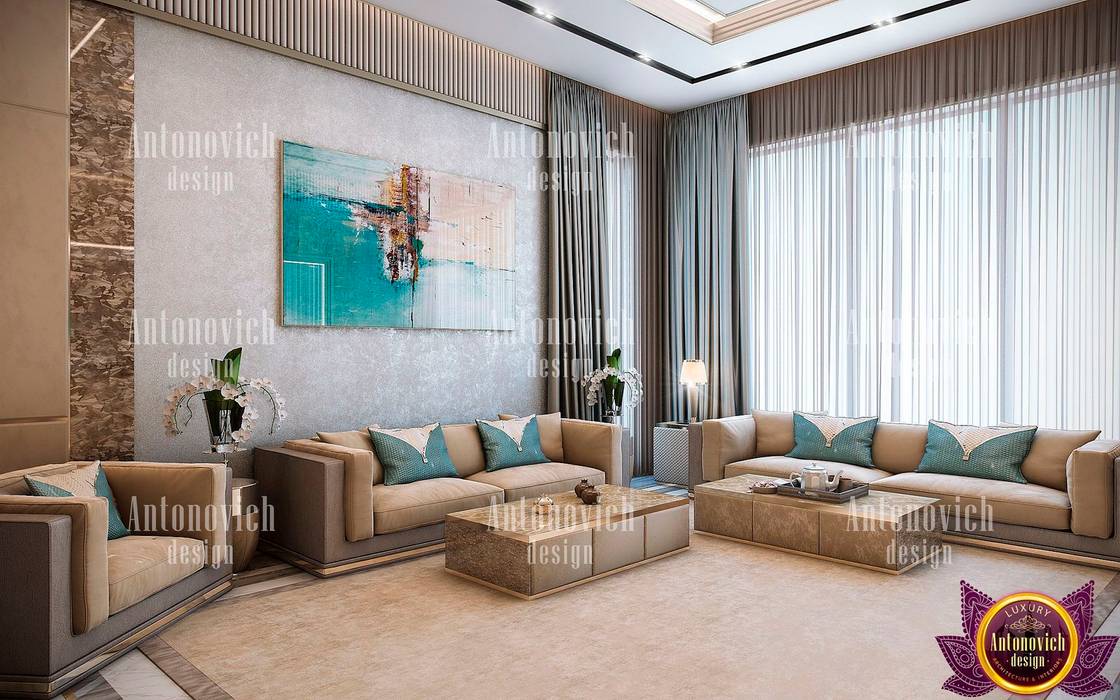 ​Art architecture and design of Katrina Antonovich, Luxury Antonovich Design Luxury Antonovich Design Modern living room
