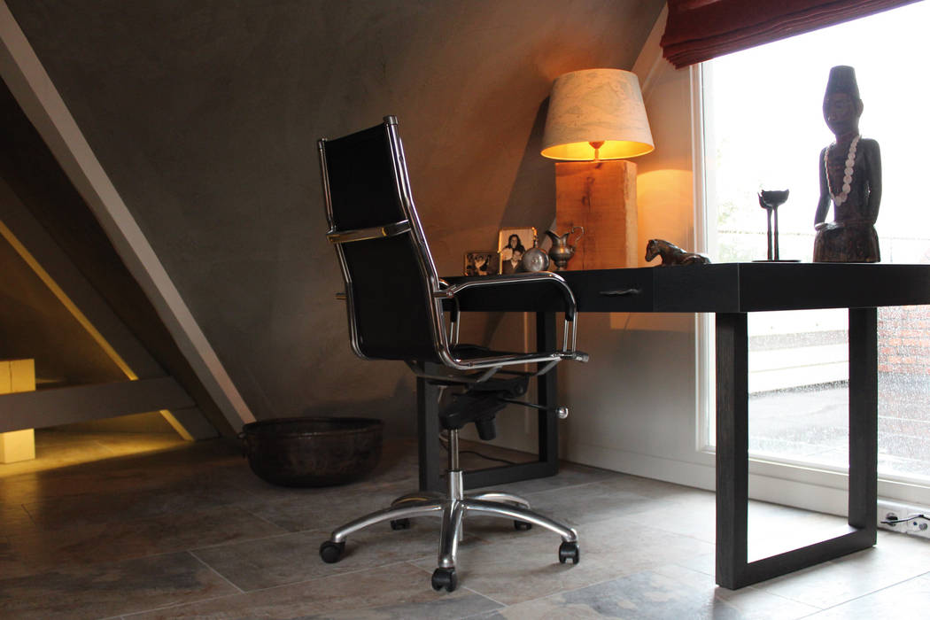 Penthouse in Den Haag, Alex Janmaat Interieurs & Kunst Alex Janmaat Interieurs & Kunst Study/office Desks