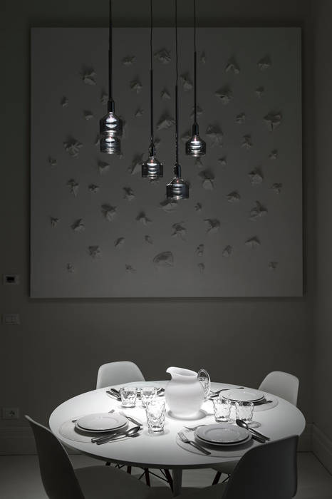 Dining room Vemworks llc Sala da pranzo moderna