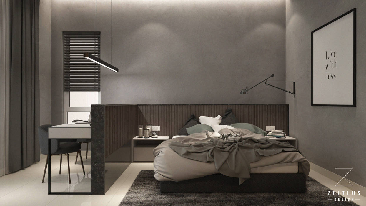 MASTER BEDROOM Zeitlus Design Modern style bedroom