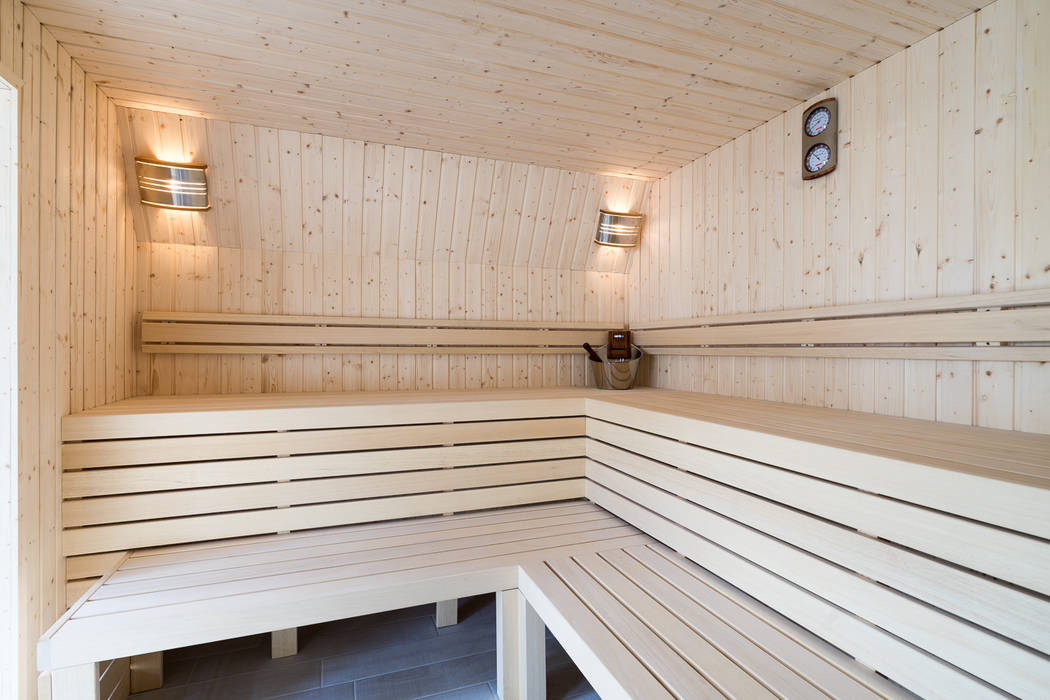 homify Sauna Wood Wood effect