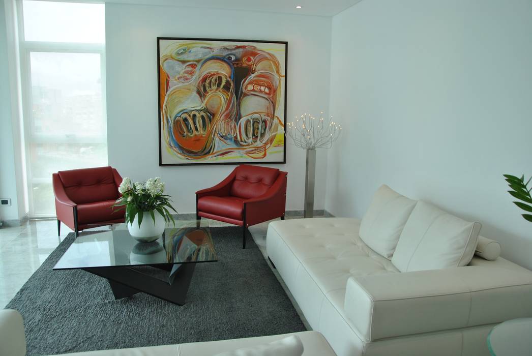 Las Lomas II , Design Group Latinamerica Design Group Latinamerica Modern Living Room Sofas & armchairs