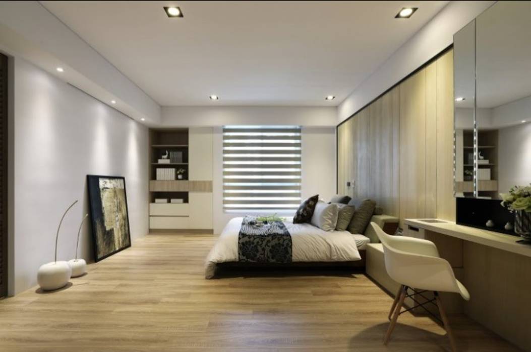 人文自然派的no.229舍, 喬克諾空間設計 喬克諾空間設計 Dormitorios de estilo moderno