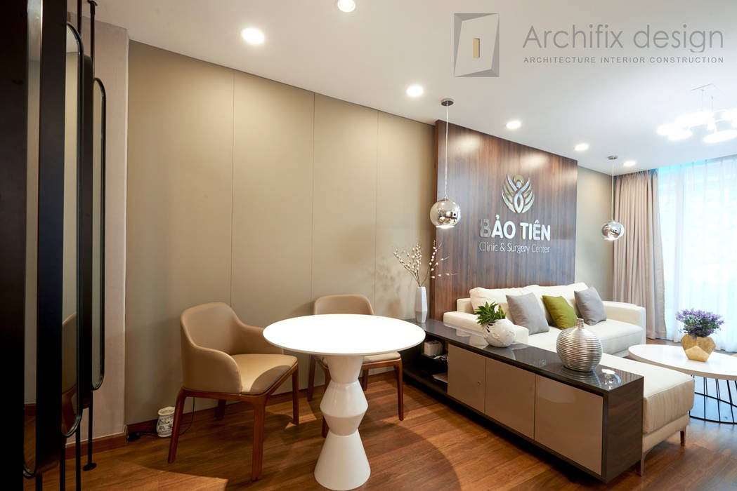 DỰ ÁN THIẾT KẾ THI CÔNG : CẢI TẠO NHÀ PHỐ - NHÀ Ở TƯ NHÂN, Archifix Design Archifix Design Modern Living Room