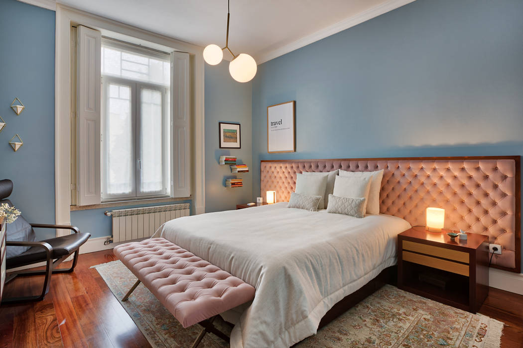 ShiStudio Interior Design Kamar Tidur Gaya Skandinavia Blue