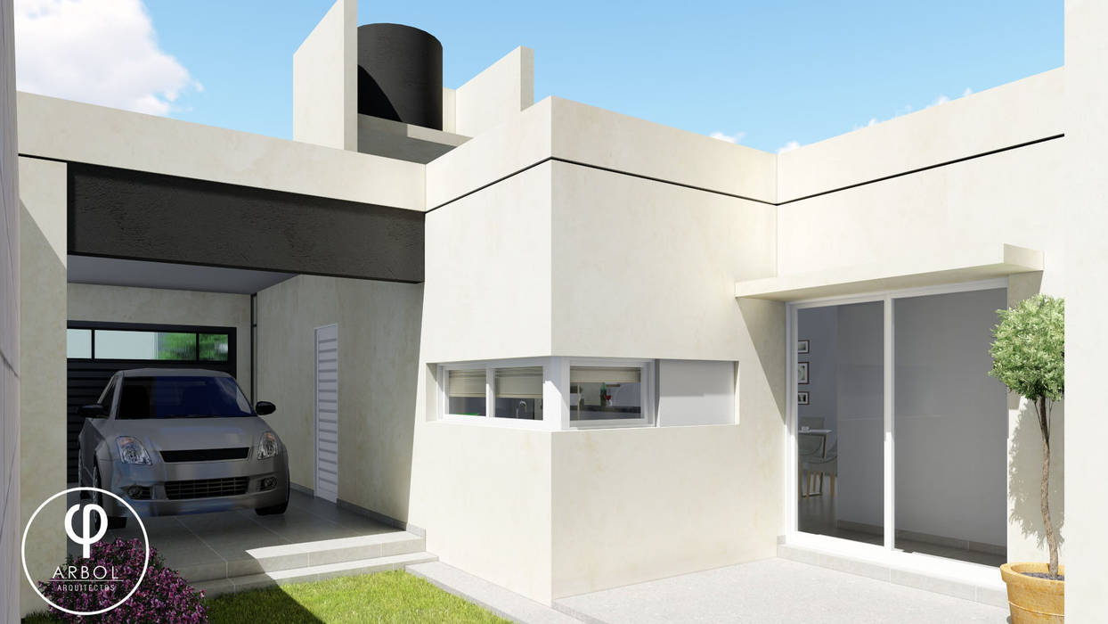 CASA PI. , ARBOL Arquitectos ARBOL Arquitectos Garajes y galpones de estilo minimalista
