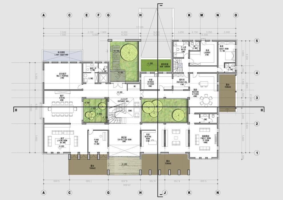 Villas Familia Dai, Equilibrium Architecture Equilibrium Architecture リゾートハウス 合板（チップボード）