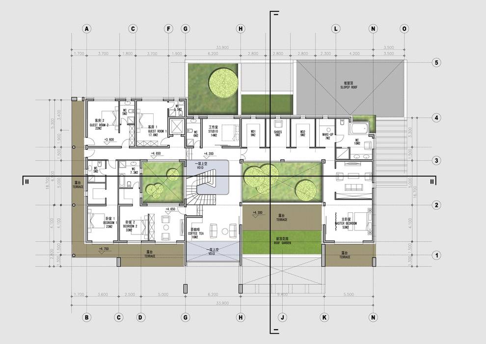 Villas Familia Dai, Equilibrium Architecture Equilibrium Architecture Вилла ДСП