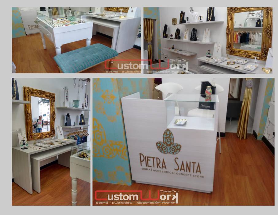 MONTAJE LOCAL PIETRA SANTA B/GRANADA CUSTOM WORK DISEÑO Espacios comerciales Decoración para la Pared,diseño comercial,Espacios comerciales