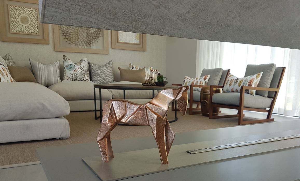 Copper & Grey Tones, Sophistique Interiors Sophistique Interiors Modern living room