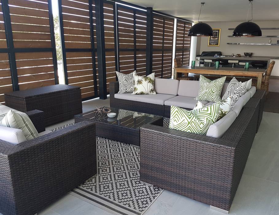 Copper & Grey Tones, Sophistique Interiors Sophistique Interiors Patios