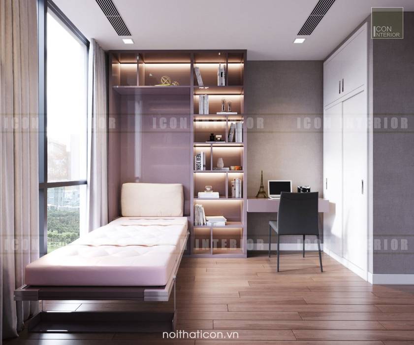 Nội thất Châu Âu hiện đại trong căn hộ Vinhomes Central Park, ICON INTERIOR ICON INTERIOR Cuartos infantiles de estilo moderno