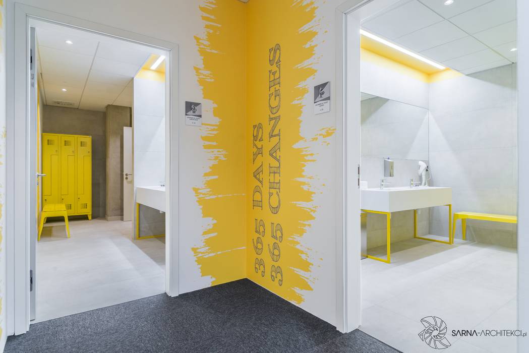 Nowoczesne biuro, lazienka SARNA ARCHITECTS Interior Design Studio Powierzchnie handlowe office space,,office bathroom,,restoom,łazienka w biurze,Przestrzenie biurowe i magazynowe