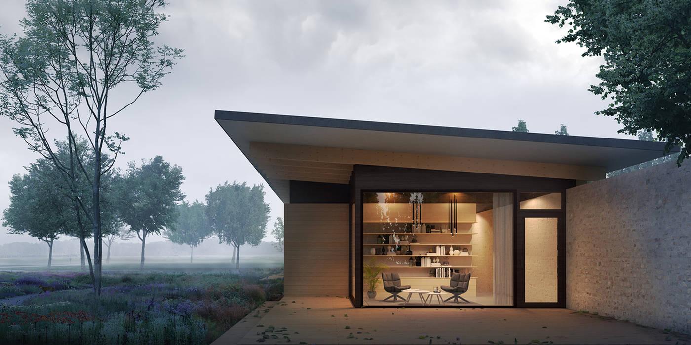 villa Lelystad, STAAG architecten STAAG architecten فيلا زجاج