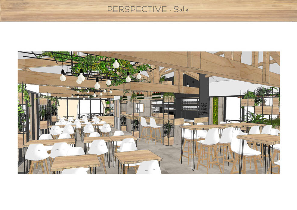 RÉNOVATION Restaurant Happy Days, Sb Design Concept Sb Design Concept Commercial spaces Gastronomy
