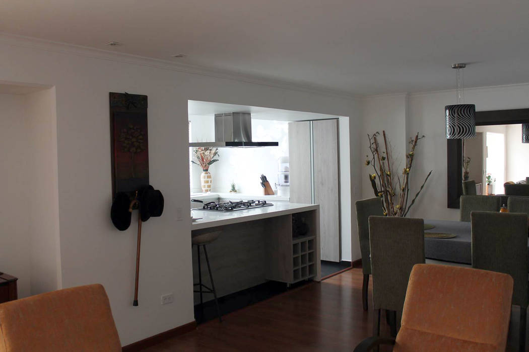 Apartamento Correa - Remodelación, ATELIER HABITAR ATELIER HABITAR Cuisine moderne