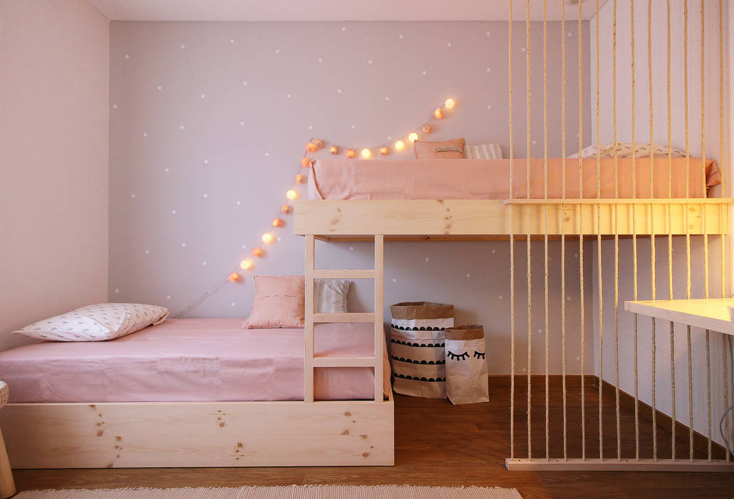 O quarto da Ana e da Margarida, Homestories Homestories Chambre d'enfant scandinave