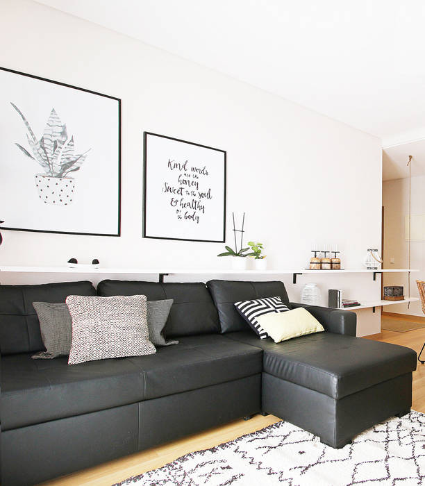 Skandynawski salon od Homestories Skandynawski