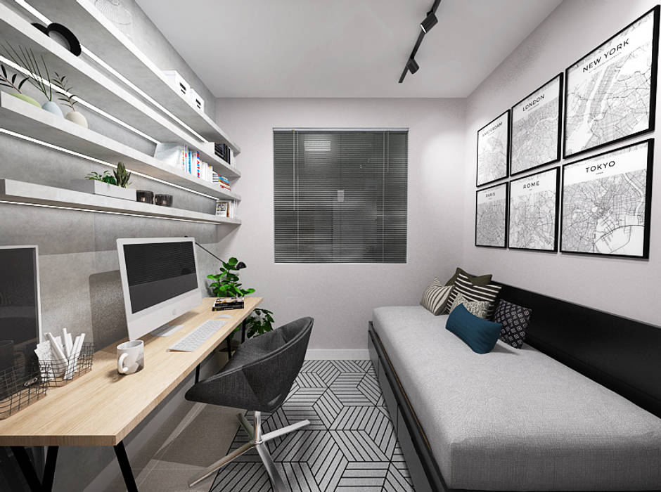 Industriële slaapkamer door sódesign | homify Industriële slaapkamer door sódesign | homify
