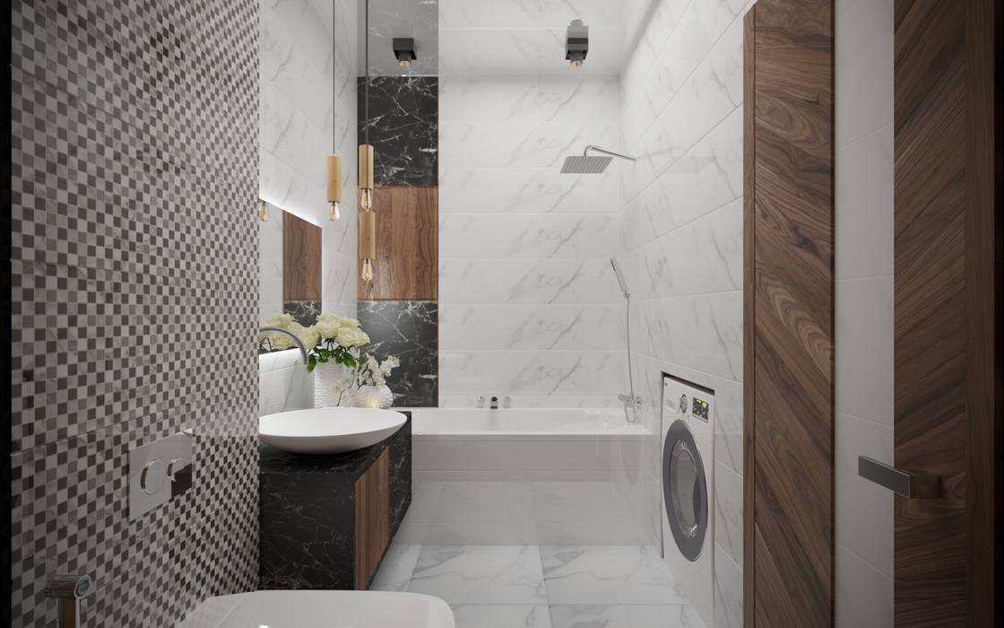 Деревянный бум, ХаТа - design ХаТа - design Ванная комната в стиле минимализм