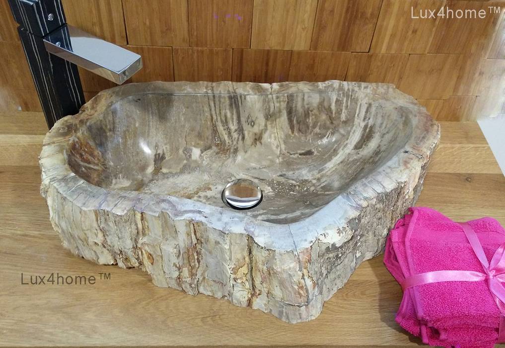 Petrified Wood Sink Bathroom By Lux4home Indonesia Homify