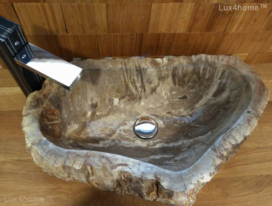 Petrified Wood Vessel Sink Wash Basin Bathroom By Lux4home
