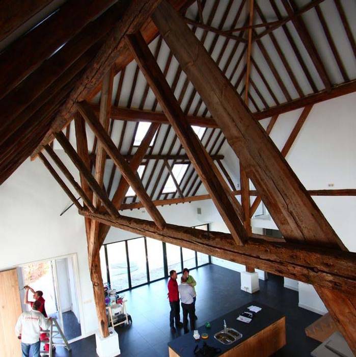 Van Stolp naar Loft, Dineke Dijk Architecten Dineke Dijk Architecten Salon rural