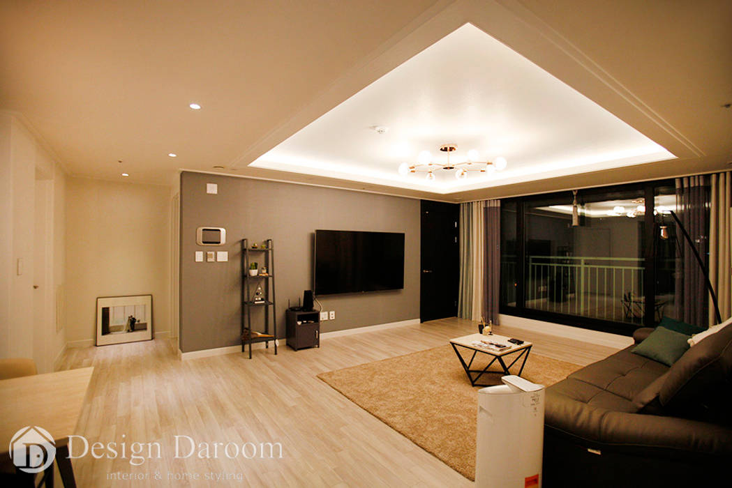 수유 두산위브 아파트 34py 거실 Design Daroom 디자인다룸 모던스타일 거실
