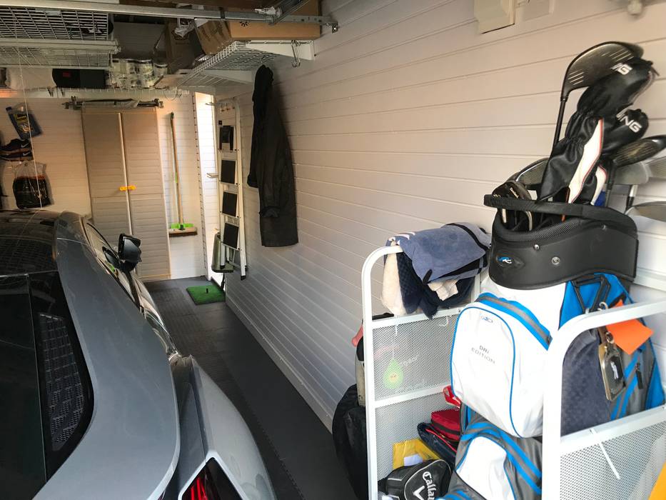 You CAN fit a car into a single garage! Garageflex Double Garage garage,garage storage,garage transformatio,garage makeover,garageflex