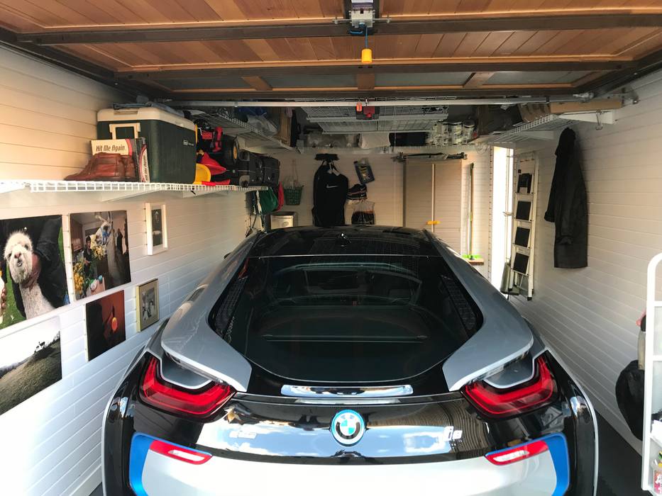 You CAN fit a car into a single garage! Garageflex Double Garage car,garage,garage storage,garageflex