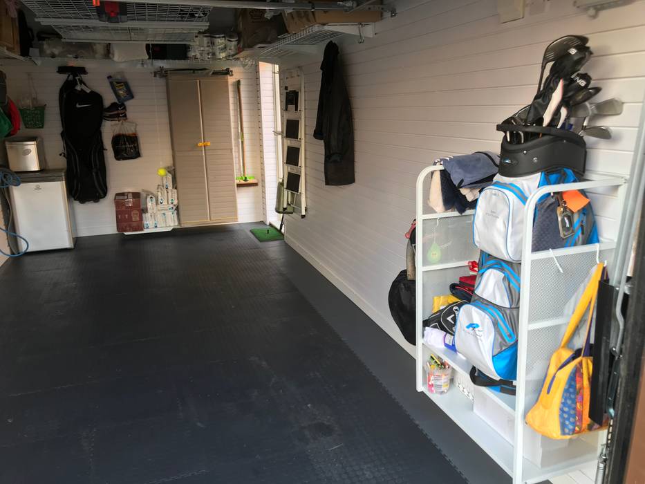 You CAN fit a car into a single garage! Garageflex Double Garage garage floor,garage,floor tiles,flooring,garage flooring,floor,pvc,vinyl