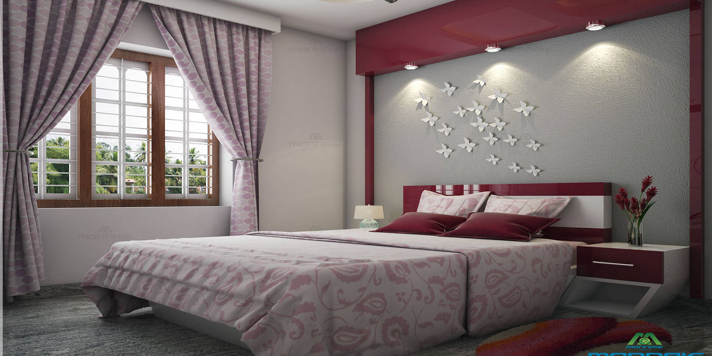 Home Designers in Kerala, Monnaie Interiors Pvt Ltd Monnaie Interiors Pvt Ltd Asian style bedroom Accessories & decoration