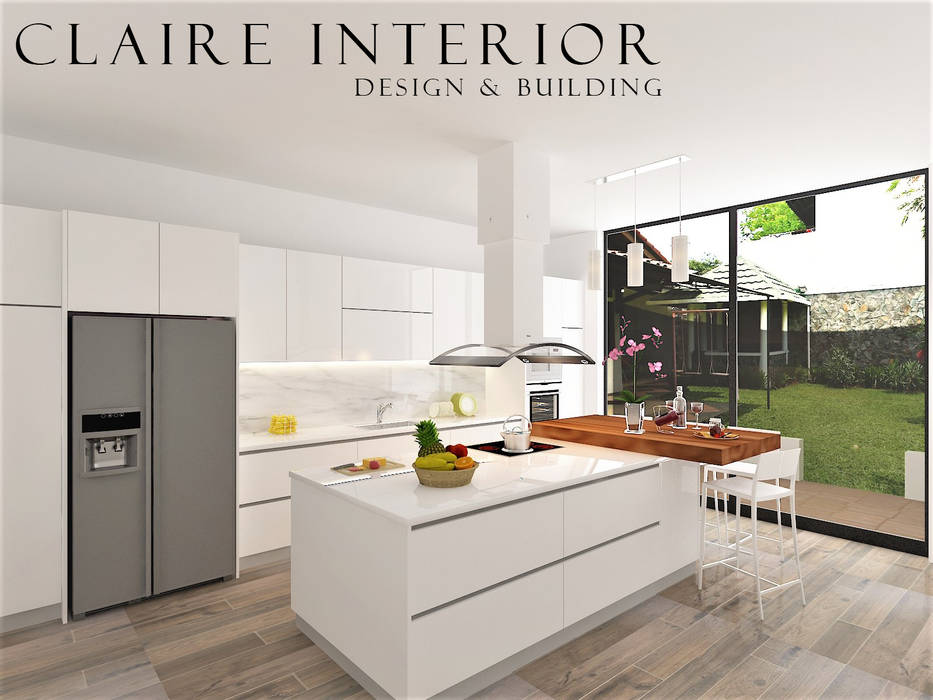 Kitchen Set Modern Minimalist, Claire Interior Design & Building Claire Interior Design & Building Dapur built in Kayu Wood effect