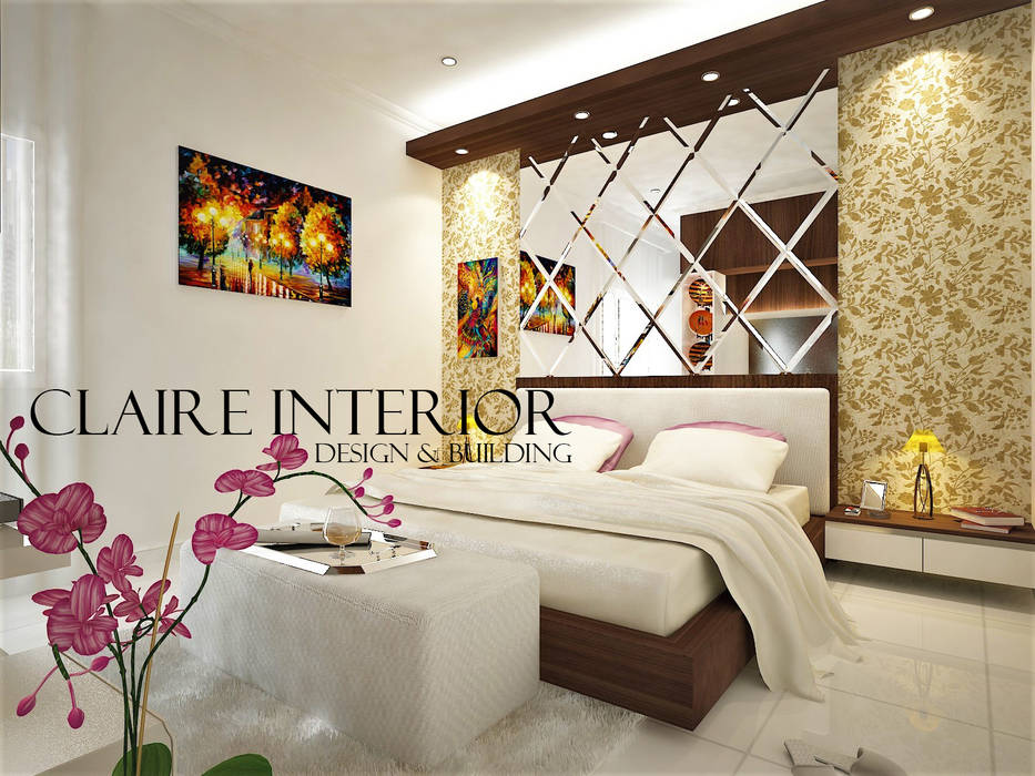 Master Bedroom, Claire Interior Design & Building Claire Interior Design & Building Kamar Tidur Modern Kayu Wood effect