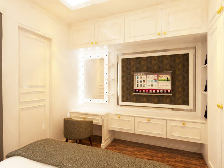 Renovasi Kamar Tidur Utama Tata Griya Nusantara Kamar Tidur Klasik Kayu Lapis White Homify