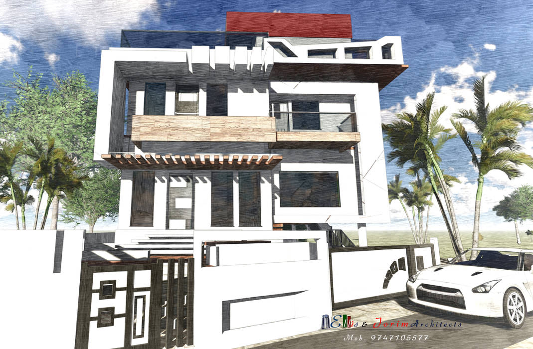 Residential villas Ellis & Jorim Architects Asian style houses